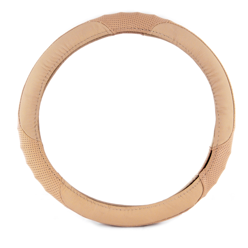 Κάλυμμα Τιμονιού SWC Γνήσιο Δέρμα 38cm (Μπεζ)