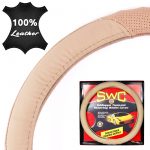 Κάλυμμα Τιμονιού SWC Γνήσιο Δέρμα 38cm (Μπεζ)