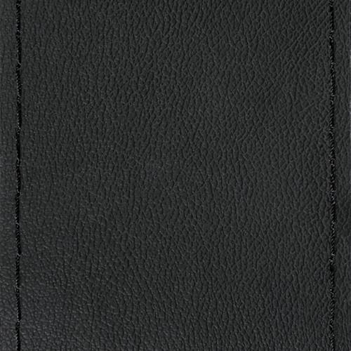 Κάλυμμα Τιμονιού LAMPA Premium Leather Ραφτό 37cm - 39cm (Μαύρο)