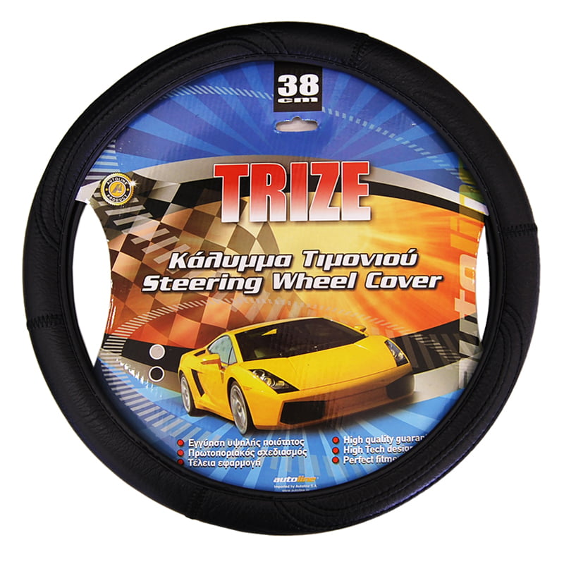 Κάλυμμα Τιμονιού TRIZE 38cm (Μαύρο)