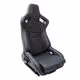 Ανακλινόμενο Κάθισμα Simoni Racing Emerson (Μαύρο - Carbon Με Κόκκινη Ραφή / Δεξί)