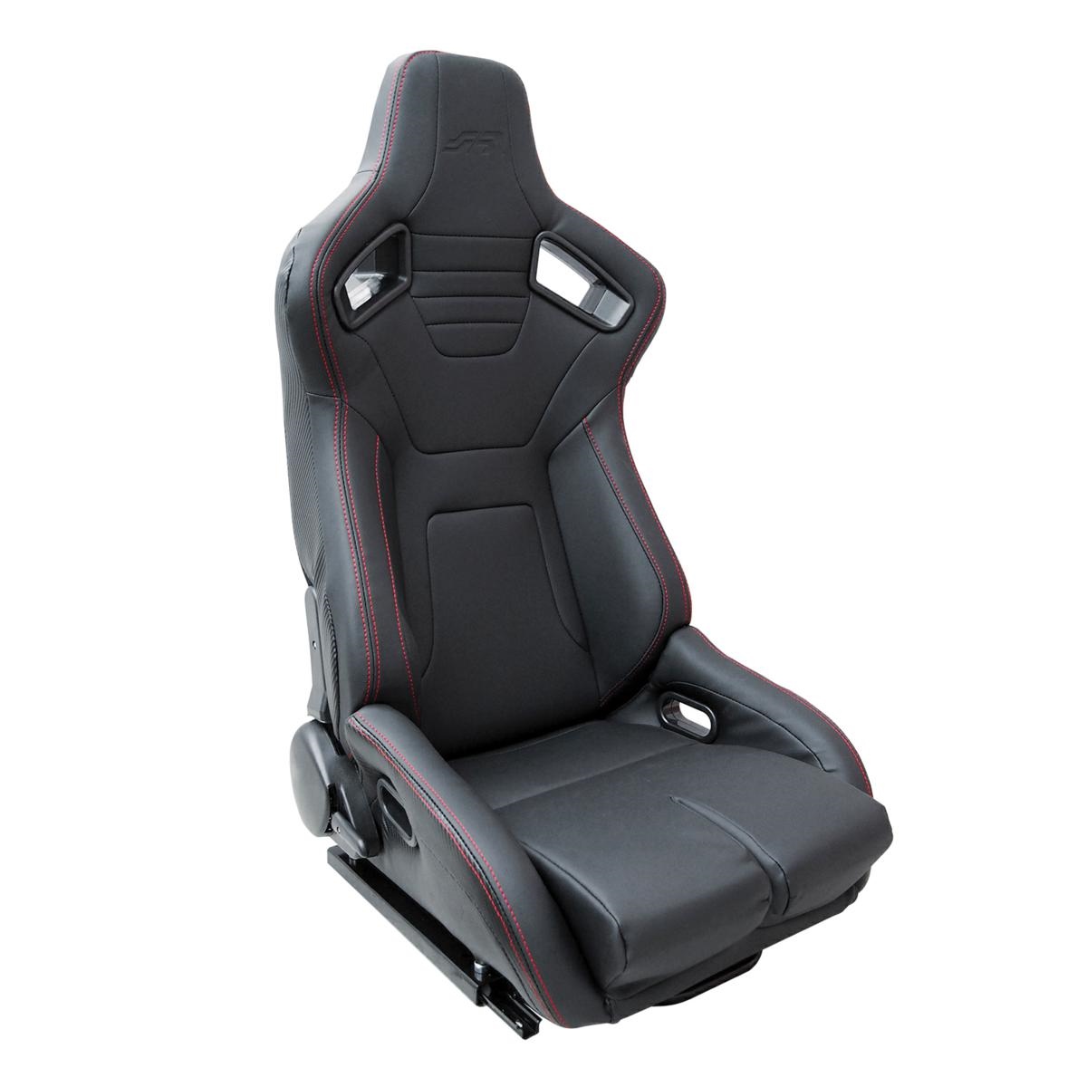 Ανακλινόμενο Κάθισμα Simoni Racing Emerson (Μαύρο - Carbon Με Κόκκινη Ραφή / Δεξί)