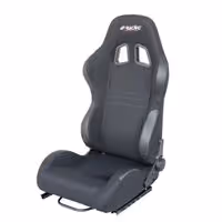 Ανακλινόμενο Κάθισμα Simoni Racing Jenson Με Δέρμα (Μαύρο)