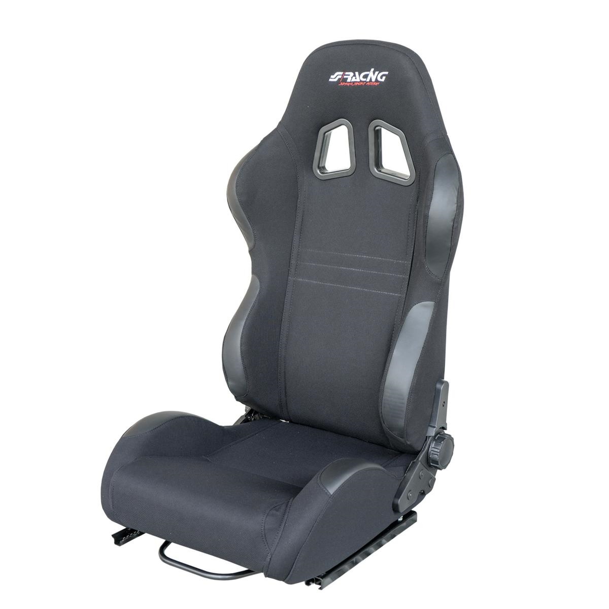 Ανακλινόμενο Κάθισμα Simoni Racing Jenson Με Δέρμα (Μαύρο)