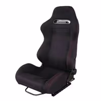 Κάθισμα Simoni Racing Miky Με Ανάκλιση (Μαύρο Βελούρ Με Κόκκινες Ραφές)