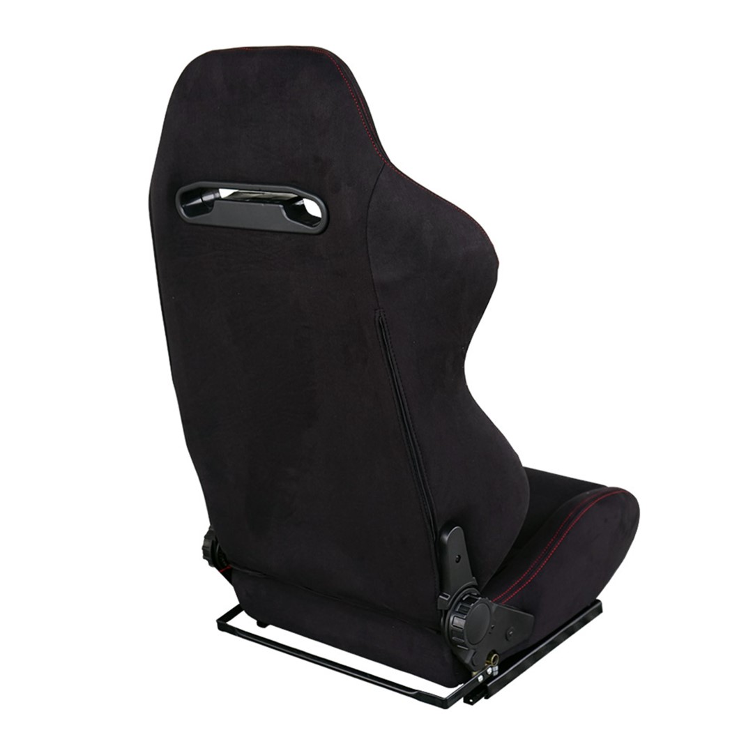 Κάθισμα Simoni Racing Miky Με Ανάκλιση (Μαύρο Βελούρ Με Κόκκινες Ραφές)