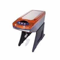 ΚΟΝΣΟΛΑ ΜΕ ΜΠΛΕ NEON LIGHT - ΞΥΛΟ/ΑΣΗΜΙ