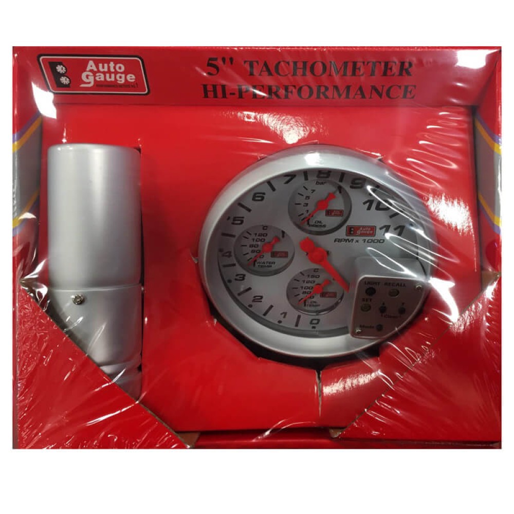 Όργανο Auto Gauge 5" Στροφόμετρο + 3 Όργανα (Oil Press - Water Temp - Oil Temp)