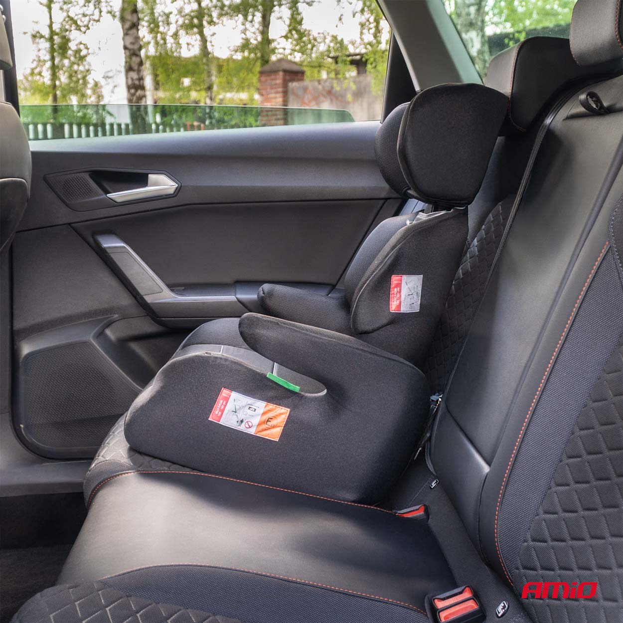 Amio - ΠΑΙΔΙΚΟ ΚΑΘΙΣΜΑ ΑΥΤΟΚΙΝΗΤΟΥ ΜΕ ΠΛΑΤΗ ΚΑΤΑΛΛΗΛΟ ΓΙΑ ΥΨΟΣ 126>150cm UN129/03 ΣΕ ΜΑΥΡΟ ΧΡΩΜΑ - 1 Τεμ. (04479/AM)