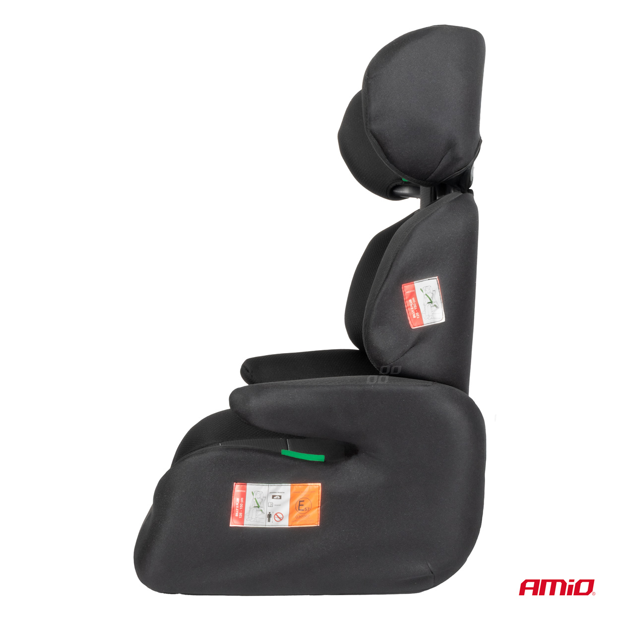 Amio - ΠΑΙΔΙΚΟ ΚΑΘΙΣΜΑ ΑΥΤΟΚΙΝΗΤΟΥ ΜΕ ΠΛΑΤΗ ΚΑΤΑΛΛΗΛΟ ΓΙΑ ΥΨΟΣ 126>150cm UN129/03 ΣΕ ΜΑΥΡΟ ΧΡΩΜΑ - 1 Τεμ. (04479/AM)