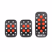 Πεταλιέρες SPARCO 0401RS (Μαύρο - Κόκκινο)