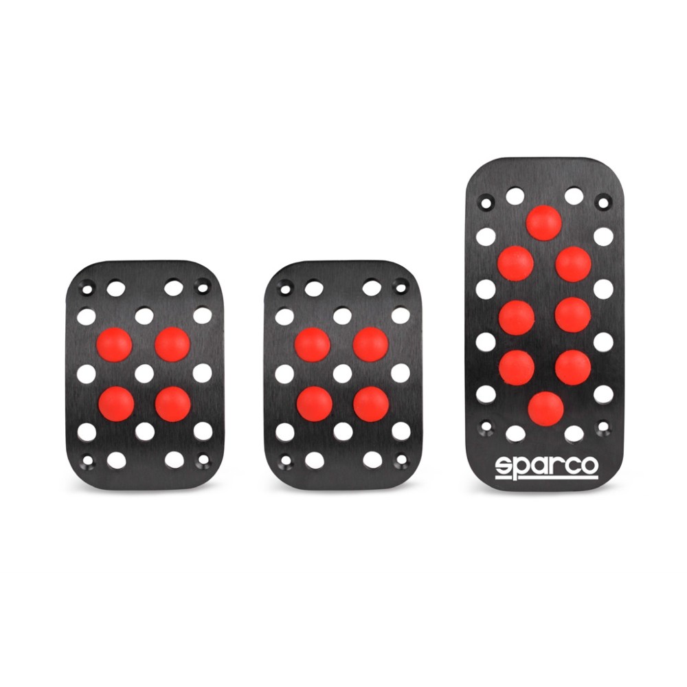 Πεταλιέρες SPARCO 0401RS (Μαύρο - Κόκκινο)