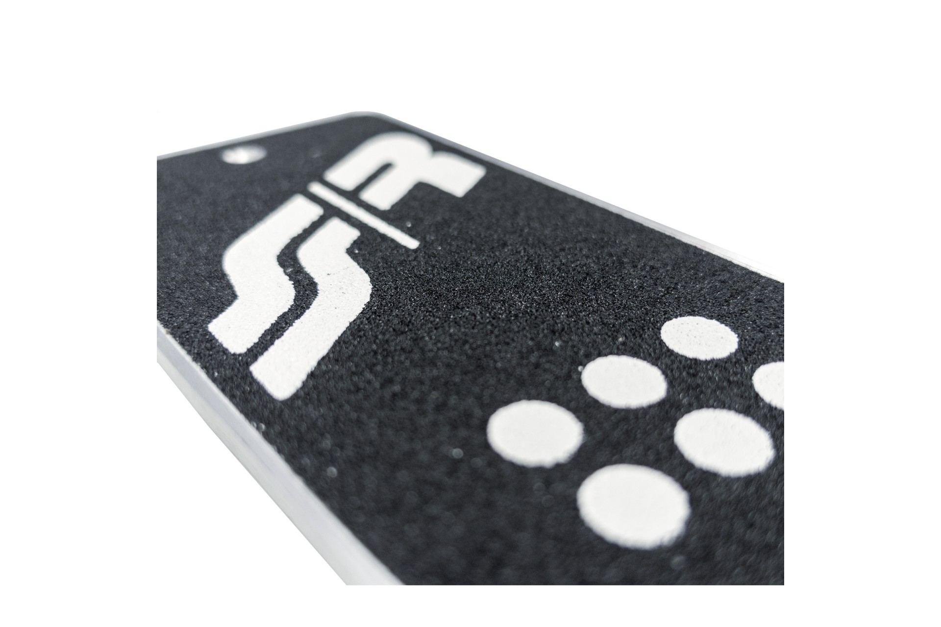ΤΕΜΠΕΛΗΣ ΠΟΔΙΟΥ ANTI SLIP LOOK ΜΑΥΡΟ ΑΛΟΥΜΙΝΙΟΥ 195x80mm  SIMONI RACING - 1 TEM.