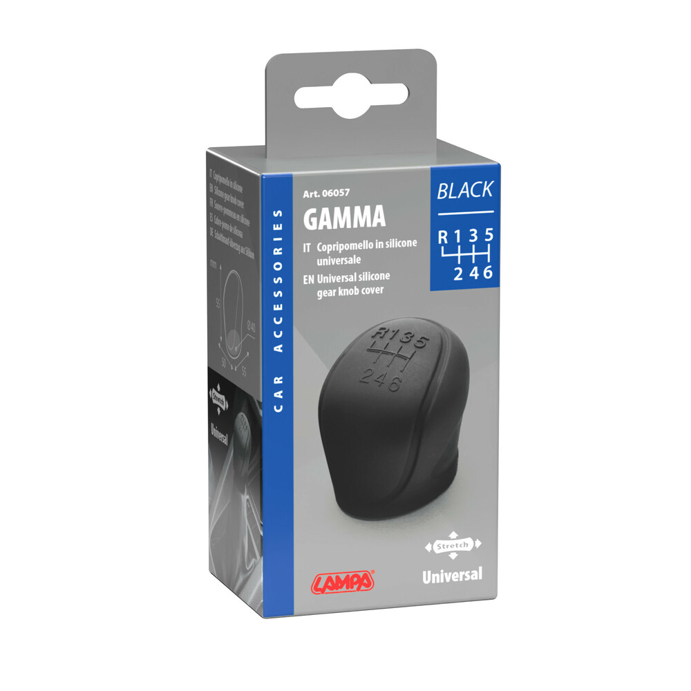 Κάλυμμα Σιλικόνης LAMPA GAMMA BLACK Για Πόμολο Ταχυτήτων Με 6 Ταχύτητες