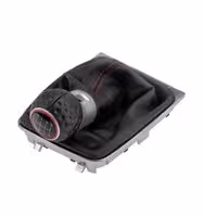 Μαρκέ Πόμολο & Φούσκα Ταχυτήτων NTY Με Ένδειξη 6 Ταχυτήτων Για VW GOLF VII GTI 2013+ (Μαύρο - Κόκκινο)