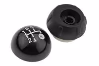 Μαρκέ Πόμολο Ταχυτήτων NTY Με Ένδειξη 5 Ταχυτήτων Για FIAT 500 2007+ (Μαύρο)