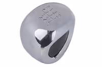 Μαρκέ Πόμολο Ταχυτήτων NTY Με Ένδειξη 6 Ταχυτήτων Για PEUGEOT RCZ 2010+ (Ασημί - Μαύρο)