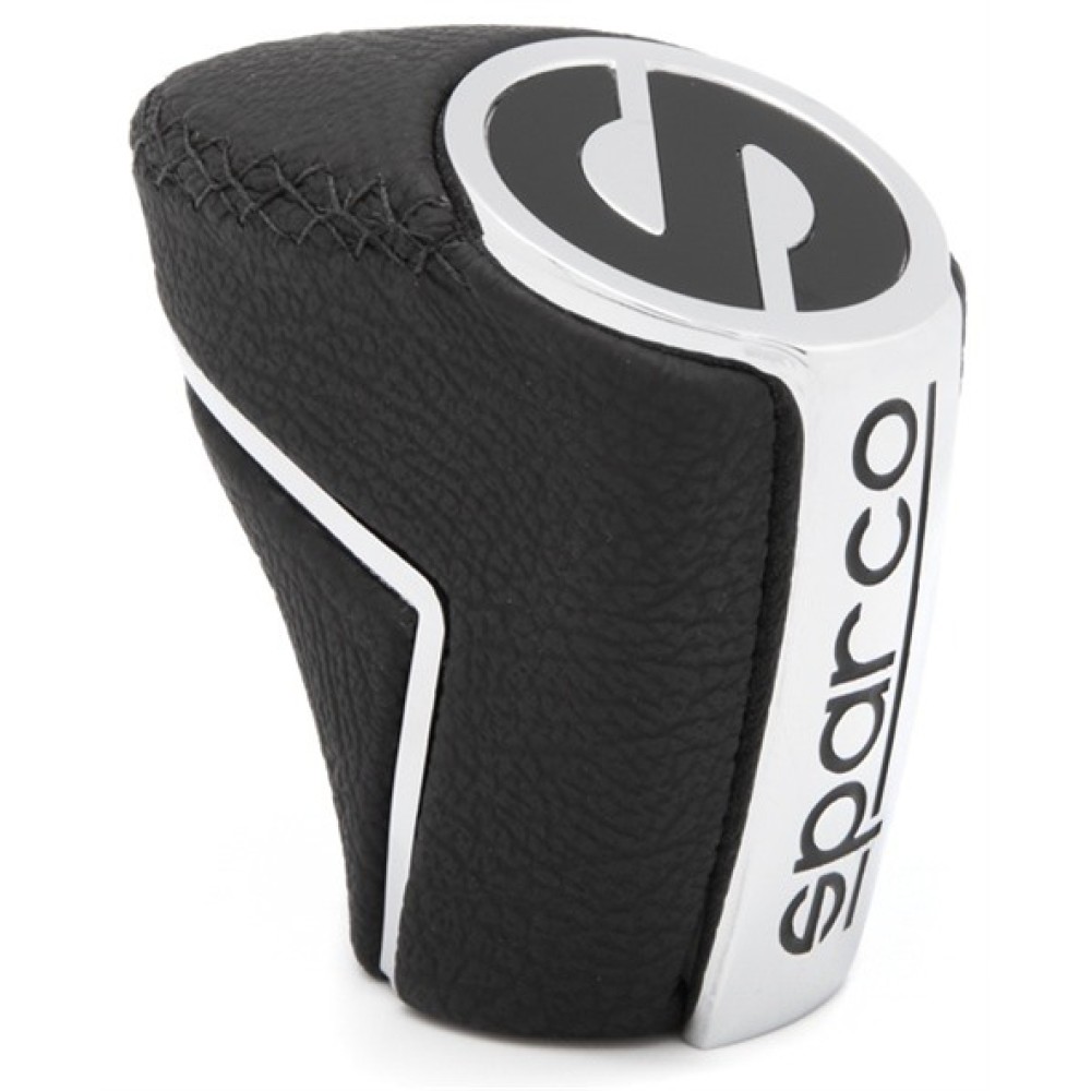 Πόμολο Ταχυτήτων SPARCO Black Leather - Aluminium