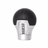 Πόμολο Ταχυτήτων SPARCO Roma Aluminium / Δέρμα (Μαύρο)