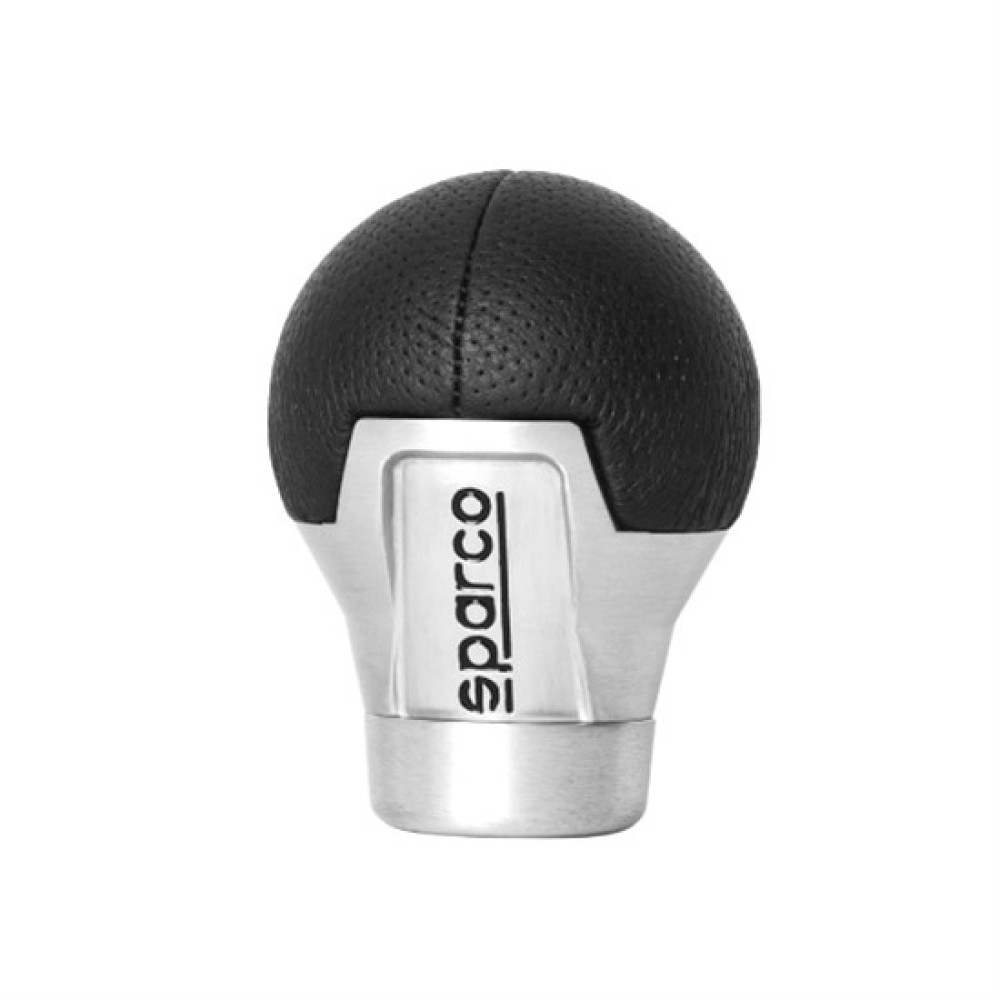 Πόμολο Ταχυτήτων SPARCO Roma Aluminium / Δέρμα (Μαύρο)