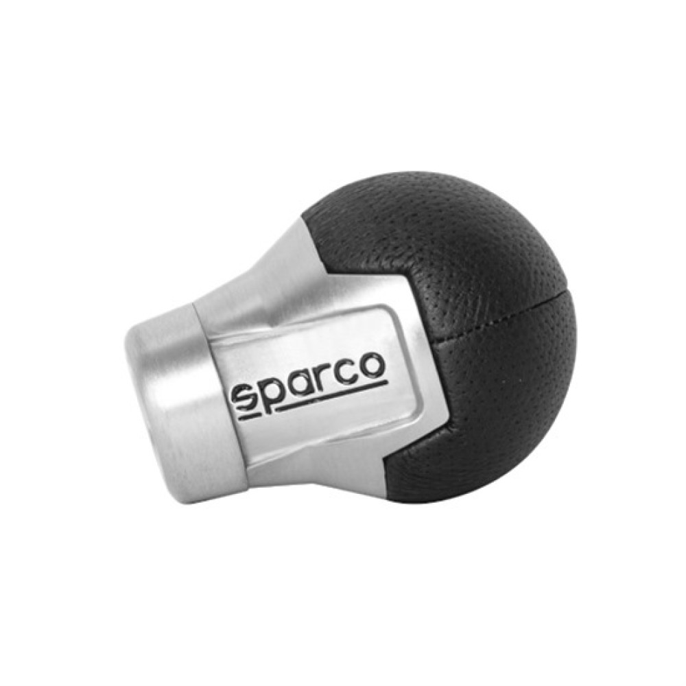 Πόμολο Ταχυτήτων SPARCO Roma Aluminium / Δέρμα (Μαύρο)