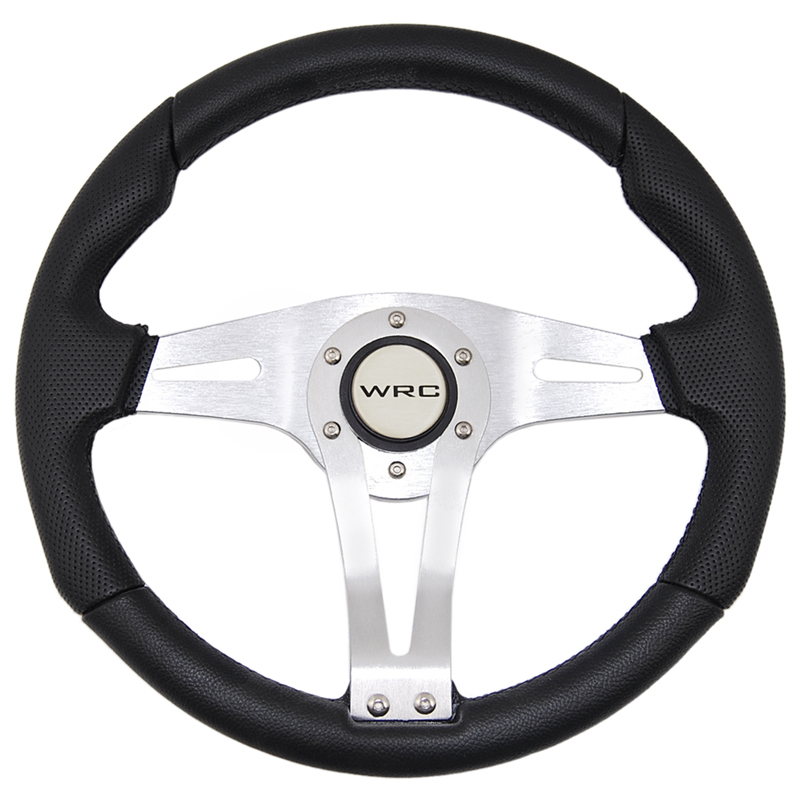 Τιμόνι WRC (Μαύρο - Ασημί)