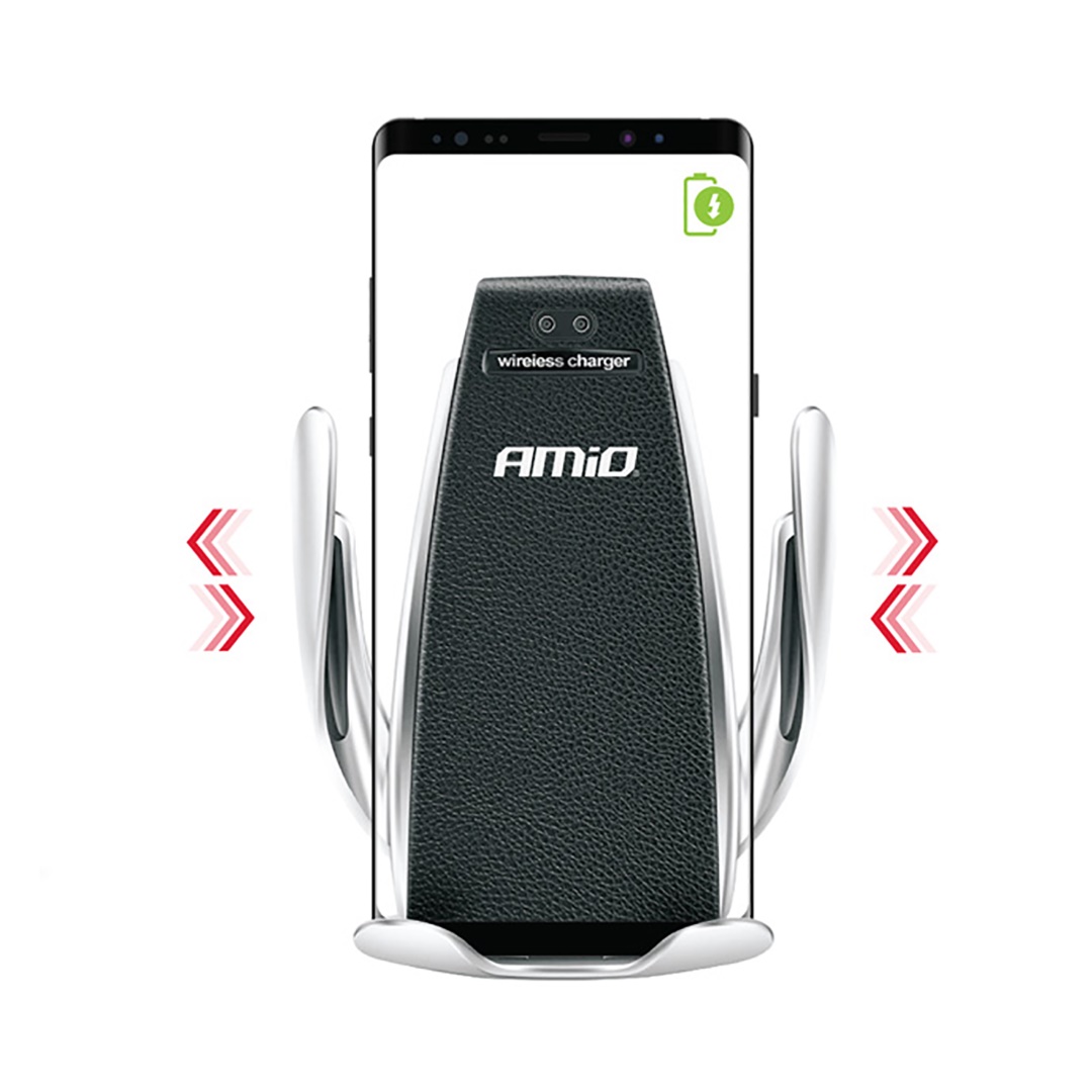 Amio - ΒΑΣΗ ΚΙΝΗΤΟΥ ΑΕΡΑΓΩΓΟΥ PHW-01 ΜΕ ΑΣΥΡΜΑΤΟ ΦΟΡΤΙΣΤΗ 5V 2A ΓΙΑ ΚΙΝΗΤΑ ΜΕ ΕΠΑΓΩΓΙΚΗ ΦΟΡΤΙΣΗ - 1 ΤΕΜ. (02160/AM)