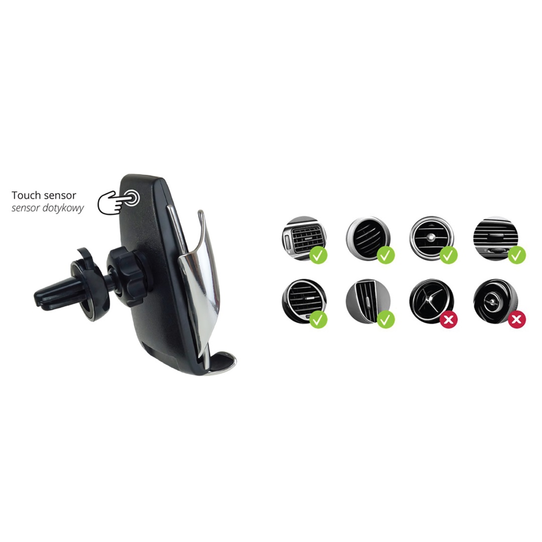 Amio - ΒΑΣΗ ΚΙΝΗΤΟΥ ΑΕΡΑΓΩΓΟΥ PHW-01 ΜΕ ΑΣΥΡΜΑΤΟ ΦΟΡΤΙΣΤΗ 5V 2A ΓΙΑ ΚΙΝΗΤΑ ΜΕ ΕΠΑΓΩΓΙΚΗ ΦΟΡΤΙΣΗ - 1 ΤΕΜ. (02160/AM)