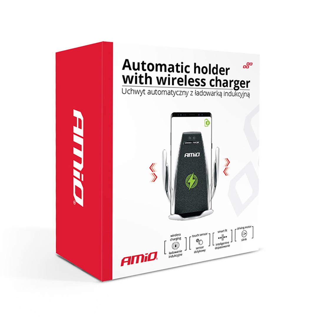 Amio - ΒΑΣΗ ΚΙΝΗΤΟΥ ΑΕΡΑΓΩΓΟΥ PHW-01 ΜΕ ΑΣΥΡΜΑΤΟ ΦΟΡΤΙΣΤΗ 5V 2A ΓΙΑ ΚΙΝΗΤΑ ΜΕ ΕΠΑΓΩΓΙΚΗ ΦΟΡΤΙΣΗ - 1 ΤΕΜ. (02160/AM)