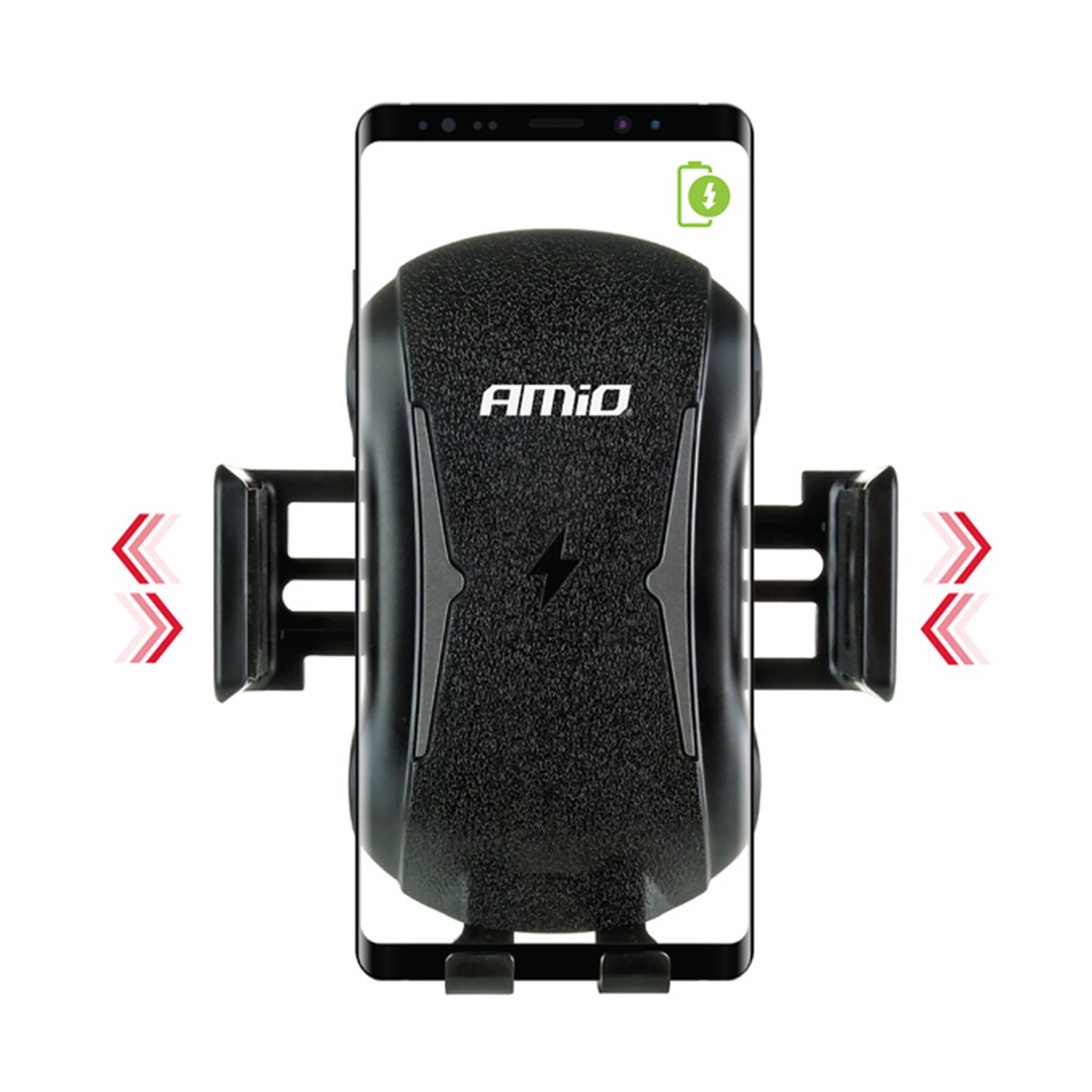 Amio - ΒΑΣΗ ΚΙΝΗΤΟΥ ΑΕΡΑΓΩΓΟΥ PHW-02 ΜΕ ΑΣΥΡΜΑΤΟ ΦΟΡΤΙΣΤΗ 5V 2A ΓΙΑ ΚΙΝΗΤΑ ΜΕ ΕΠΑΓΩΓΙΚΗ ΦΟΡΤΙΣΗ - 1 ΤΕΜ. (02161/AM)