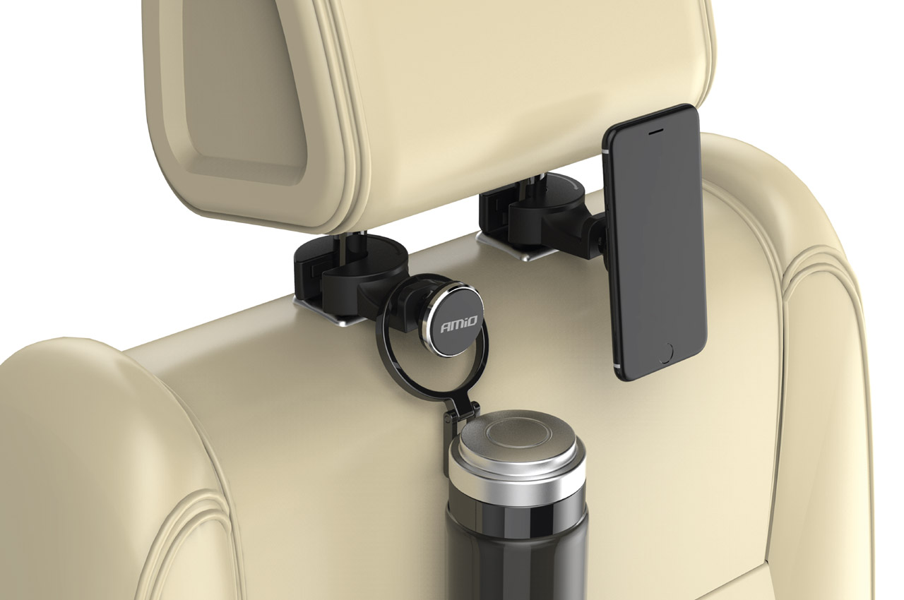 Amio - ΒΑΣΗ ΚΙΝΗΤΟΥ ΠΡΟΣΚΕΦΑΛΟΥ ΜΑΓΝΗΤΙΚΗ ΜΕ ΚΡΕΜΑΣΤΡΑ - 1 τεμ. (02362/AM)