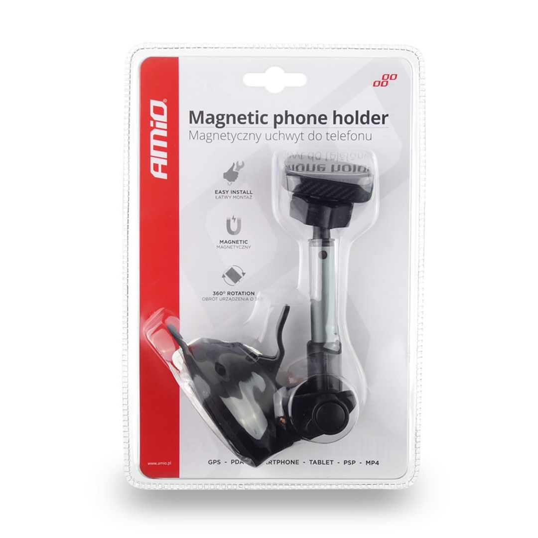 Amio - ΒΑΣΗ ΚΙΝΗΤΟΥ ΤΑΜΠΛΩ ΜΑΓΝΗΤΙΚΗ ΤΗΛΕΣΚΟΠΙΚΗ ΜΕ ΒΕΝΤΟΥΖΑ ΚΑΙ ΡΟΔΕΛΑ HOLD-14 - 1 ΤΕΜ. (02185/AM)