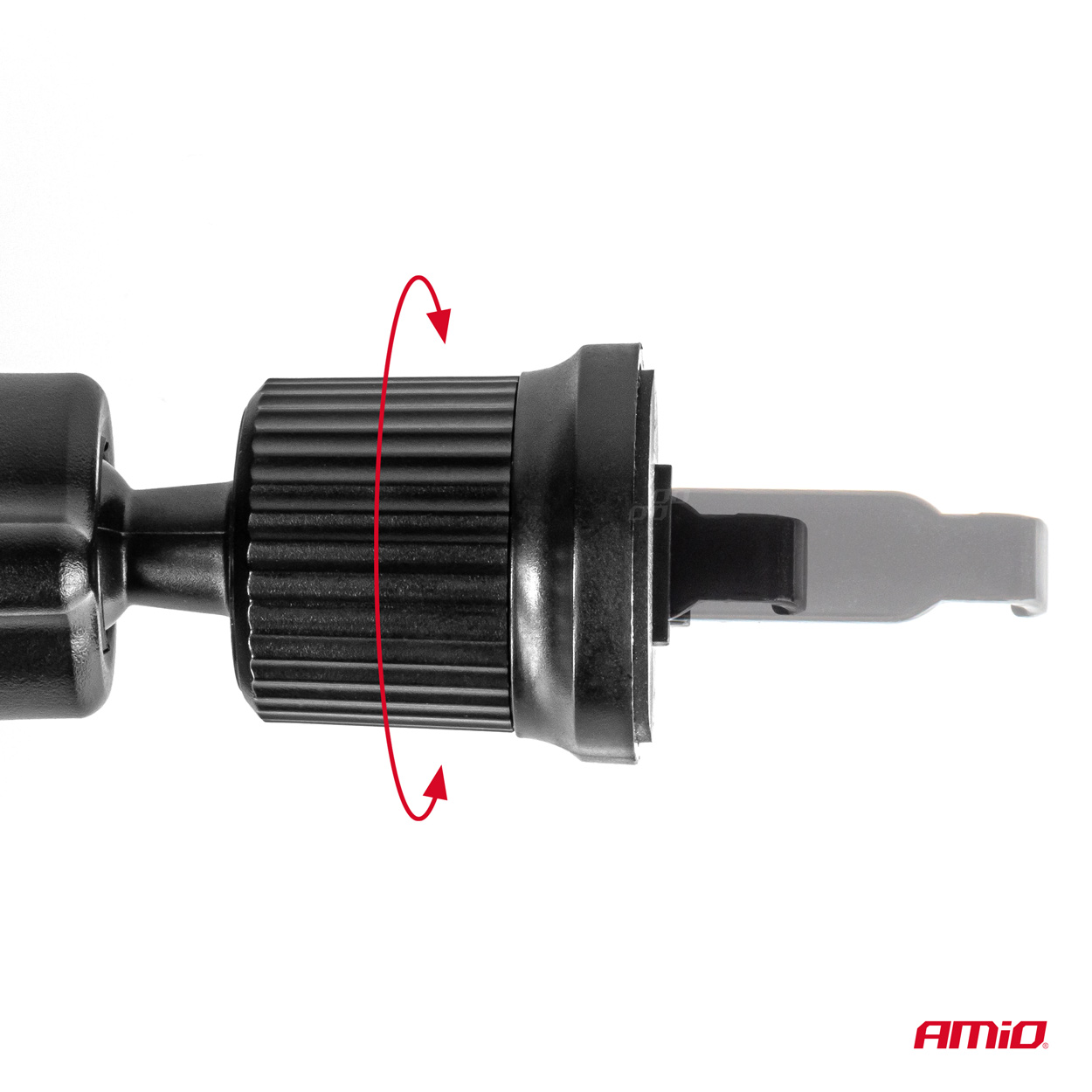 Amio - ΒΑΣΗ ΣΤΗΡΙΞΗΣ ΚΙΝΗΤΟΥ ΓΙΑ ΑΕΡΑΓΩΓΟ ΜΑΓΝΗΤΙΚΗ ΜΕ ΑΣΥΡΜΑΤΗ ΦΟΡΤΙΣΗ QUICK CHARGE QI2 15W 360° - 1 Τεμ. (04179/AM)