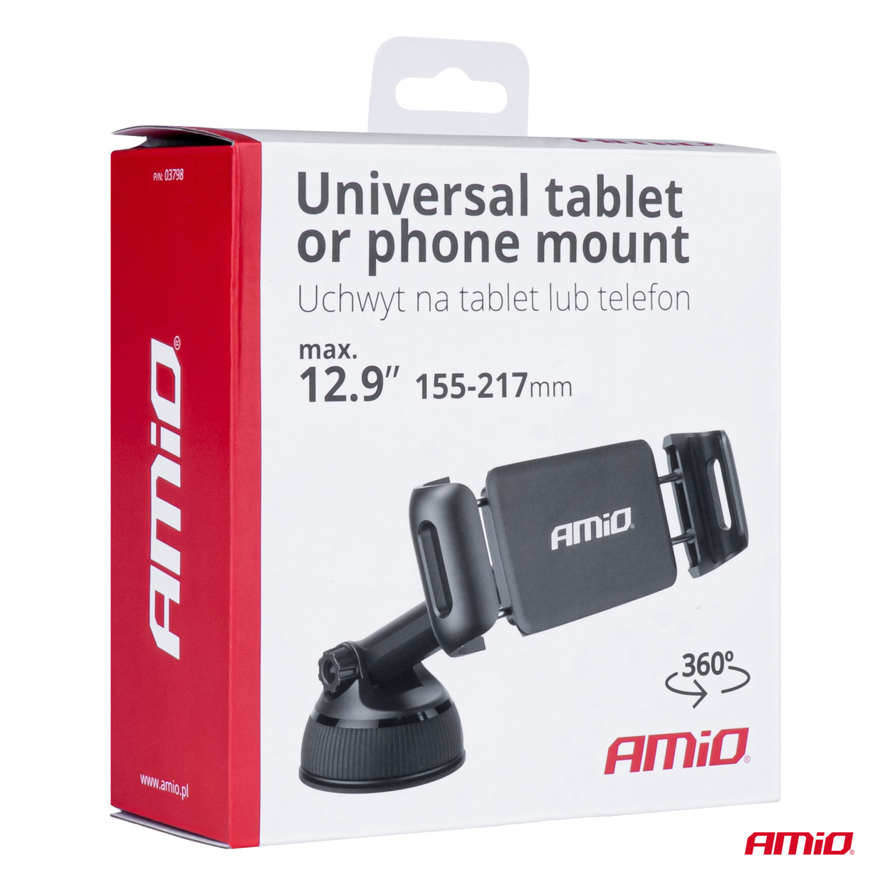 Amio - ΒΑΣΗ ΣΤΗΡΙΞΗΣ ΚΙΝΗΤΟΥ ΚΑΙ ΤΑΜΠΛΕΤ 155>216 mm ΜΕ ΒΕΝΤΟΥΖΑ - 1 Τεμ. (03798/AM)