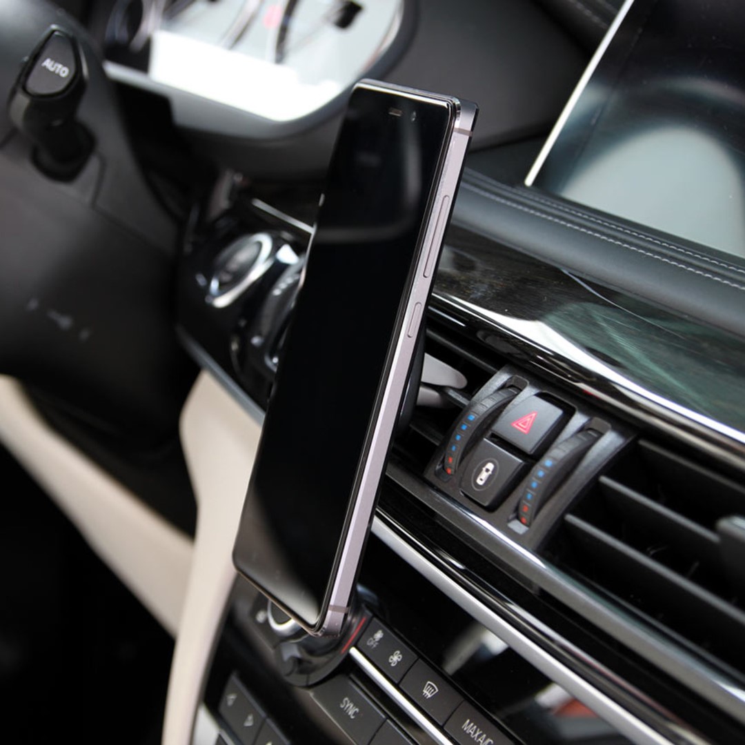 Amio - Βάση Στήριξης Κινητού Τηλεφώνου Μαγνητική για τον Αεραγωγό HOLD-1 διάσταση 48x48mm για Επιβατικά Αυτοκίνητα - 1 τεμ. (01043/AM)