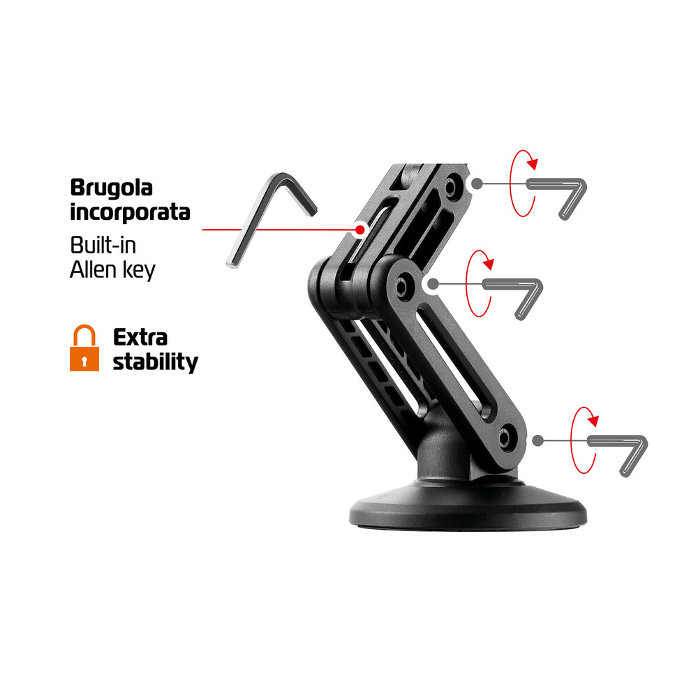 Lampa Μαγνητική Βάση Αυτοκινήτου Τηλεφώνου Mag Pro Fold - Ρυθμιζόμενος & Πτυσσόμενος Βραχίονας 1τεμ (L9179.4)