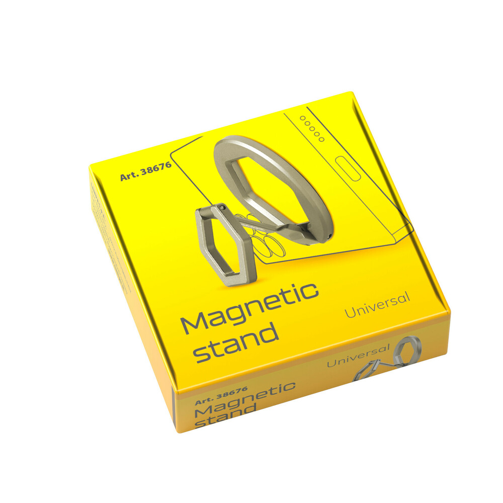 Lampa - Βάση Στήριξης / Ring Holder Κινητού Magnetic Stand Essentials Line Μαγνητική με Αυτοκόλλητη Βάση και Διάμετρο 60mm - 1 Τεμ. (L3867.6)