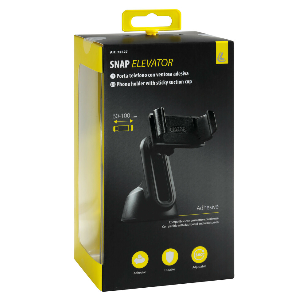 ΒΑΣΗ ΚΙΝΗΤΟΥ SNAP ELEVATOR ΜΕ ΒΕΝΤΟΥΖΑ 360 ΜΟΙΡΕΣ 60-100mm SILVER LINE