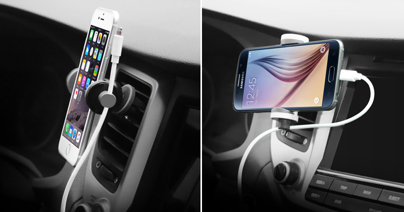 ΒΑΣΗ SMARTPHONE ΑΕΡΑΓΩΓΟΥ ΜΑΥΡΗ XENOMIX SWAN (1 ΤΕΜ.)