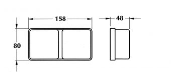 Φανός Όγκου DASTERI POLY-LAMP 8080/7F (Λευκό-Πορτοκαλί)