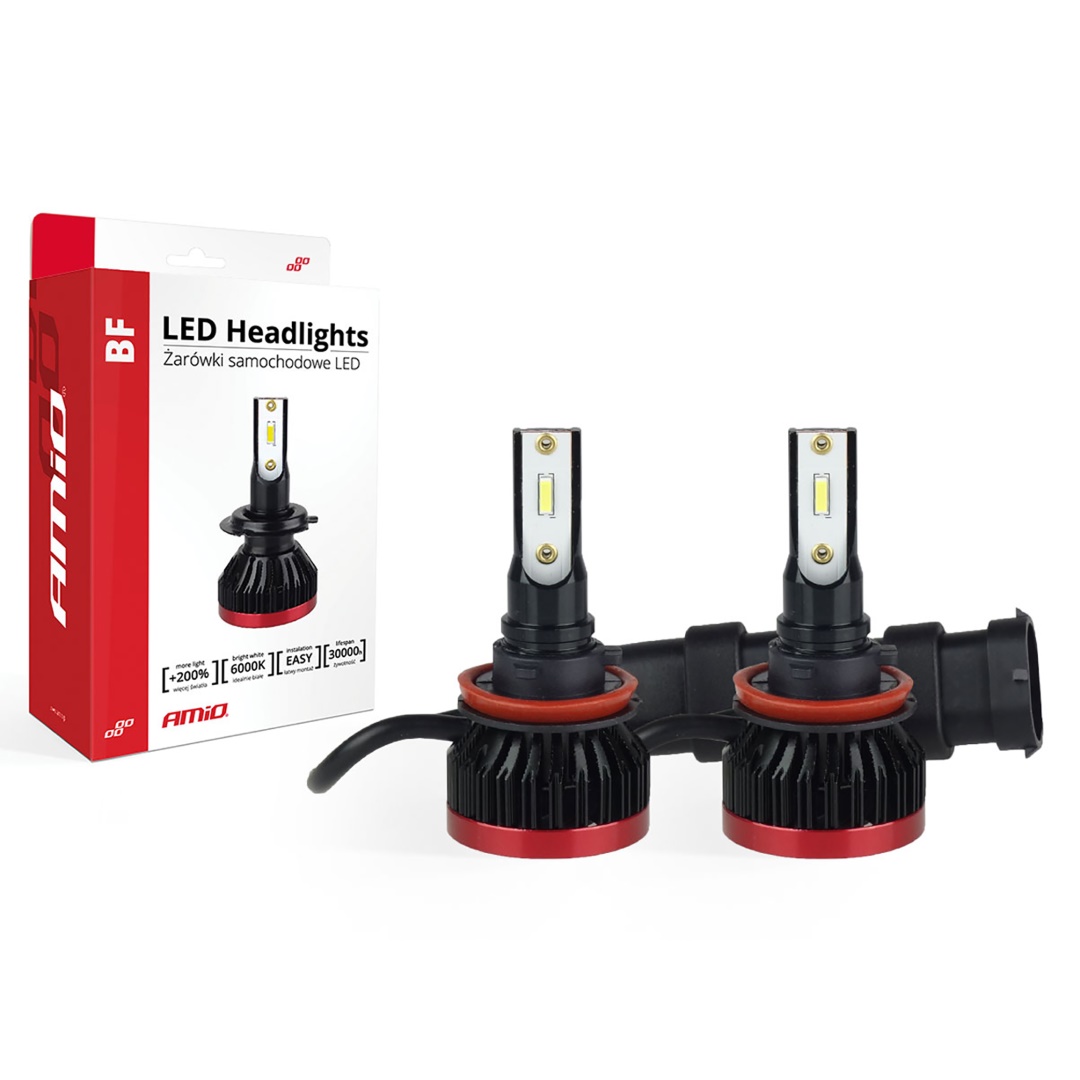 Amio - H8/H9/H11 BF-SERIES 6-18V 50W ETi-1860 2X25W 6.000K 3100lm LED (ΜΕ ΑΝΕΜΙΣΤΗΡΑΚΙ) -2ΤΕΜ (02245/AM)