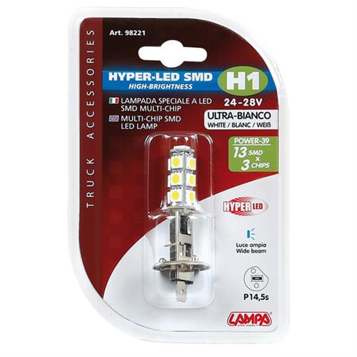Λάμπα LAMPA H1 Hyper-LED39 13smd (24/28V -  P14,5s)