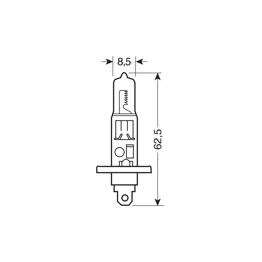 Λάμπα LAMPA H1 (12V 100W - P14.5s)