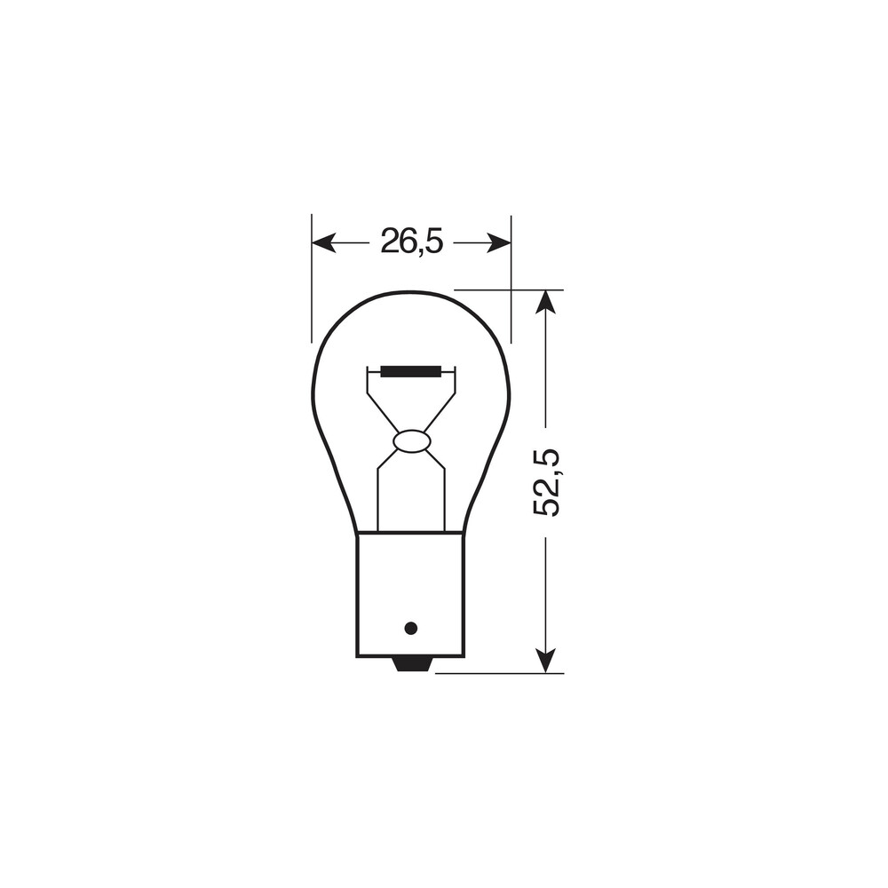 Λάμπα LAMPA P21W Αλογόνου (12V 21W)