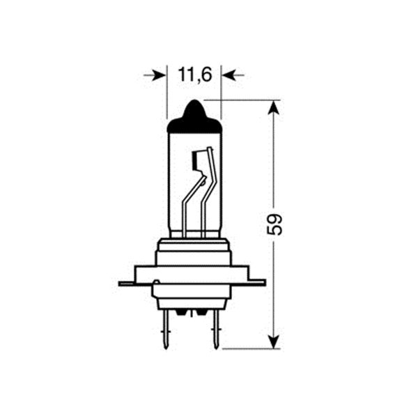 Λάμπα LAMPA H7 (12V 55W - PX26d)