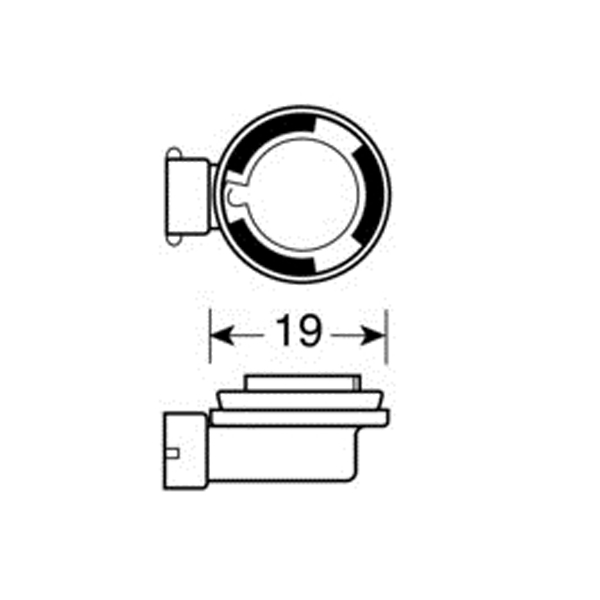 Λάμπα LAMPA H11 (12V 55W - PGJ19-2)