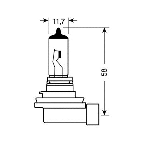 Λάμπα LAMPA H11 (12V 55W - PGJ19-2)