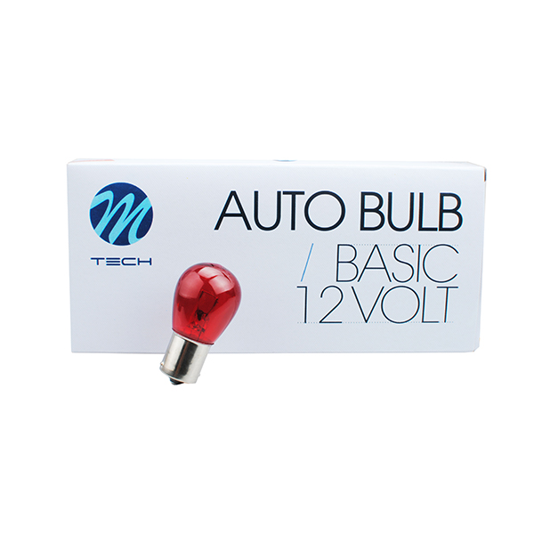 Λάμπα M-TECH PY21W BAU15s (12V 21W/Κόκκινο)