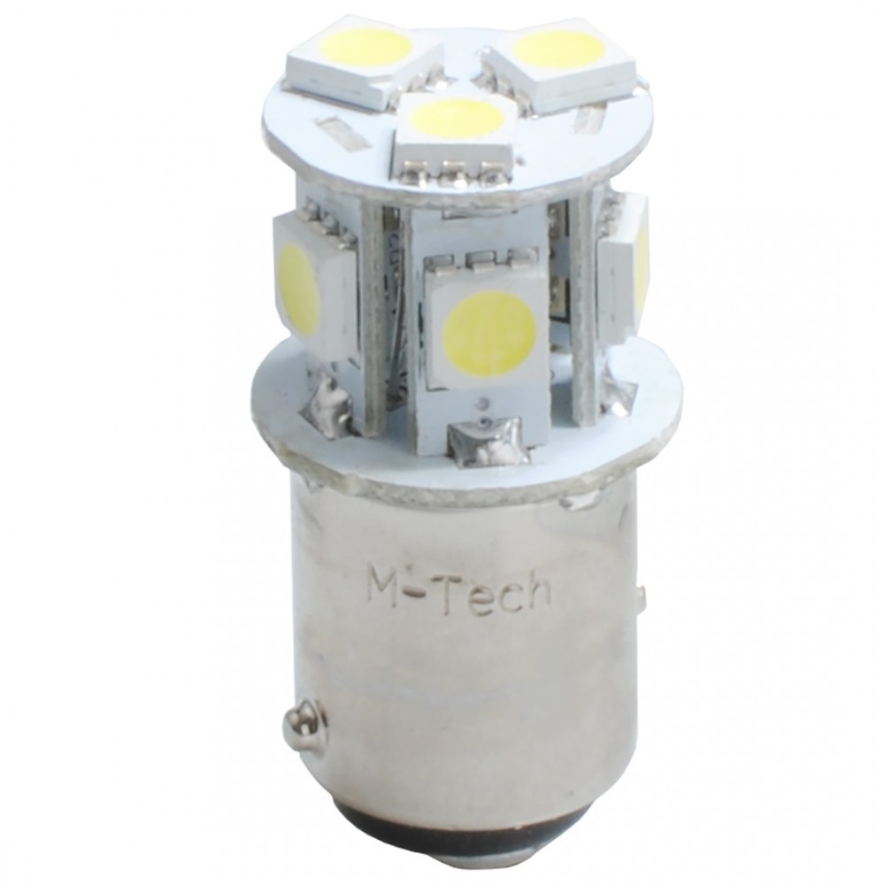 Λάμπα M-TECH S25 LED 8smd (BA15S/12V/Διπολική)