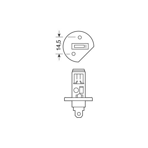 Λάμπα OSRAM H1 (12V 55W - P14.5s)